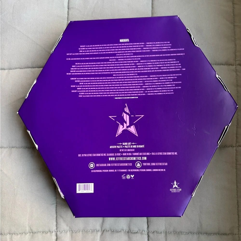 NIB Jeffree Star Blood Lust Artistry Palette eye shadow - Picture 4 of 6